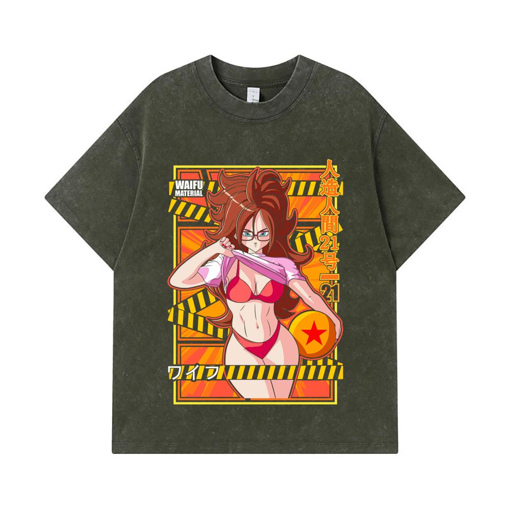 275 GSM Washed T-shirts 100% Cotton Dragon Ball V25 Android 21 Waifu Print Unisex Heavy Cotton T Shirt S армия зеленый
275 GSM Washed T-shirts 100% Cotton Dragon Ball V25 Android 21 Waifu Print Unisex Heavy Cotton T Shirt S армия зеленый