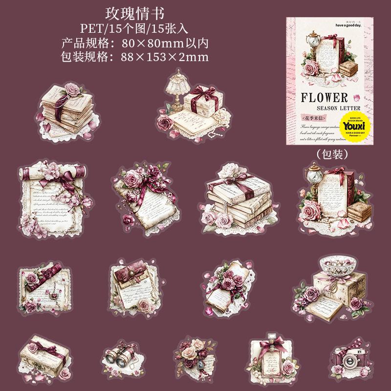 15pcs/1lot Kawaii Scrapbook Sticker Flower season letter Scrapbooking Supplies Planner Decorative Stationery Sticker
15pcs/1lot Kawaii Scrapbook Sticker Flower season letter Scrapbooking Supplies Planner Decorative Stationery Sticker