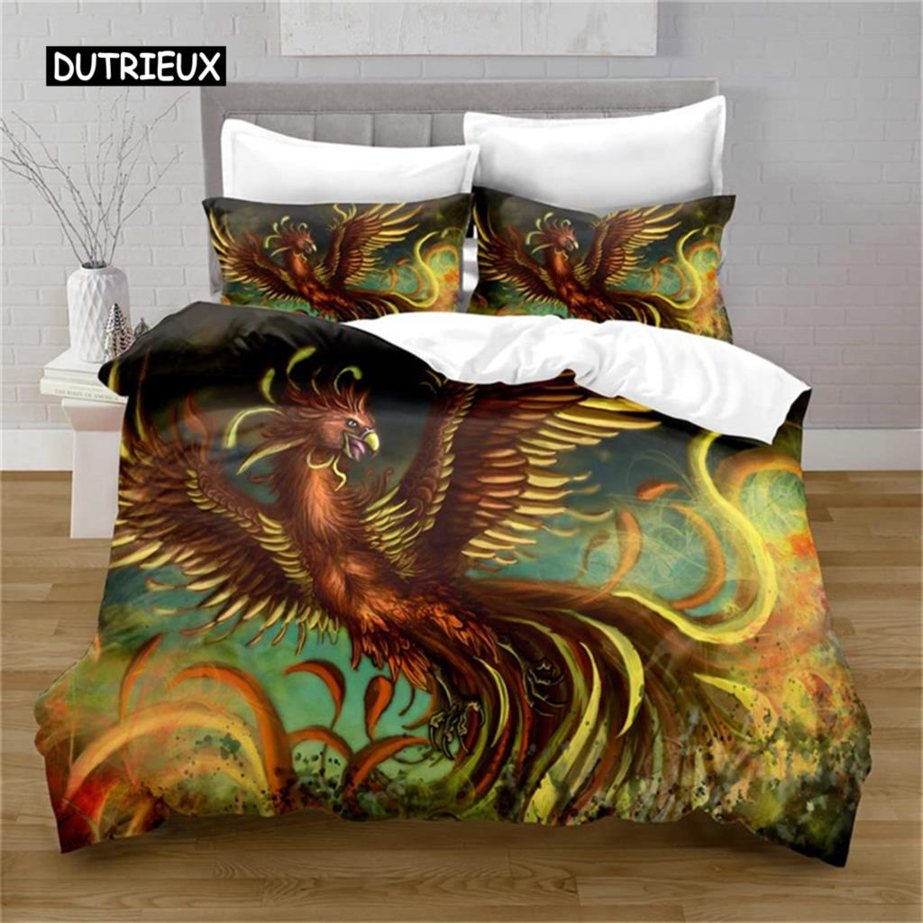 Gorgeous Colorful Phoenix Duvet Cover Set Cartoon Birds Bedding Set Full Microfiber Flame Wings Comforter Cover Bedroom Decor EU single(135x200cm)
Gorgeous Colorful Phoenix Duvet Cover Set Cartoon Birds Bedding Set Full Microfiber Flame Wings Comforter Cover Bedroom Decor EU single(135x200cm)