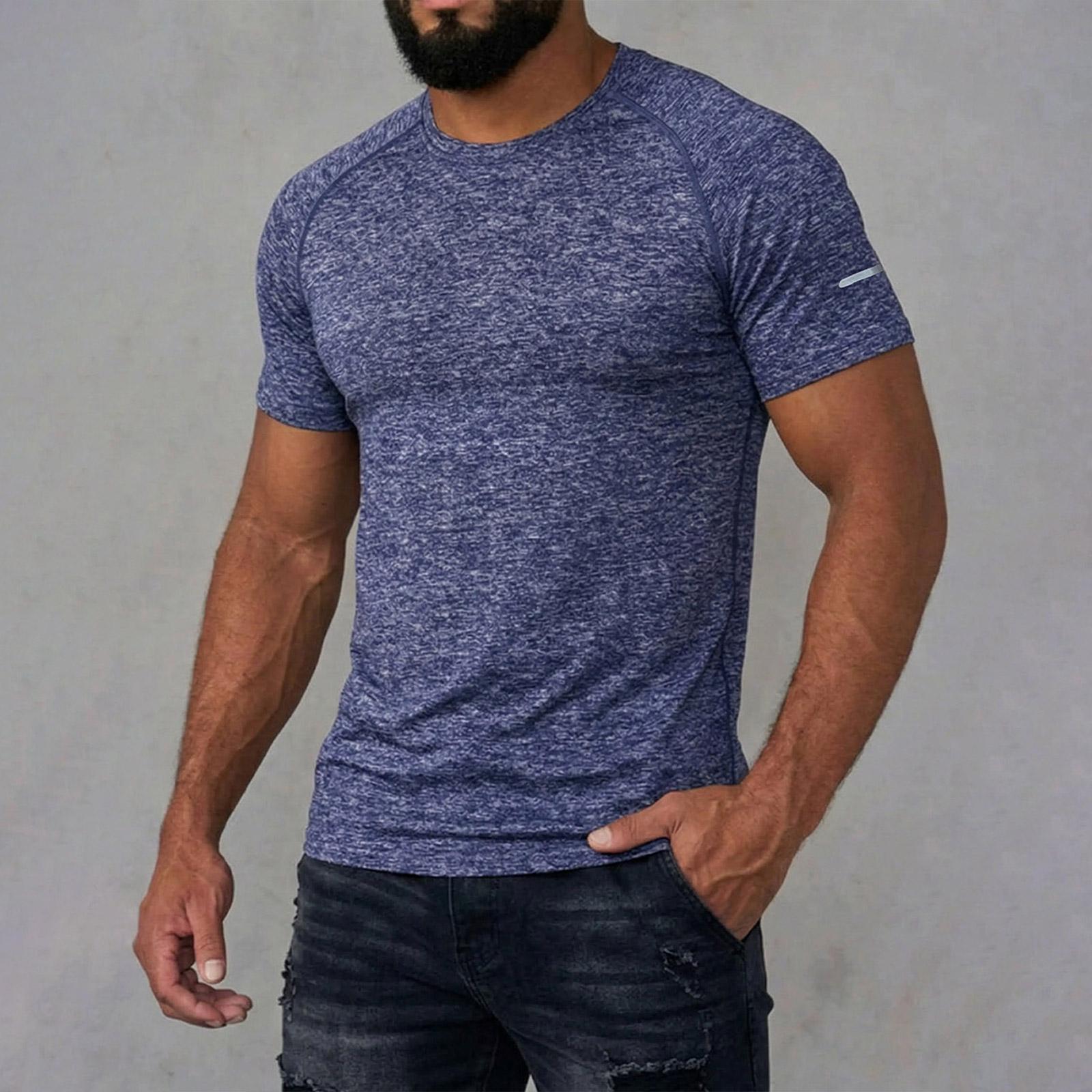 Men s Round Neck Sports Outdoor Casual Short-Sleeve T-Shirt XL Темно-синій
Men s Round Neck Sports Outdoor Casual Short-Sleeve T-Shirt XL Темно-синій