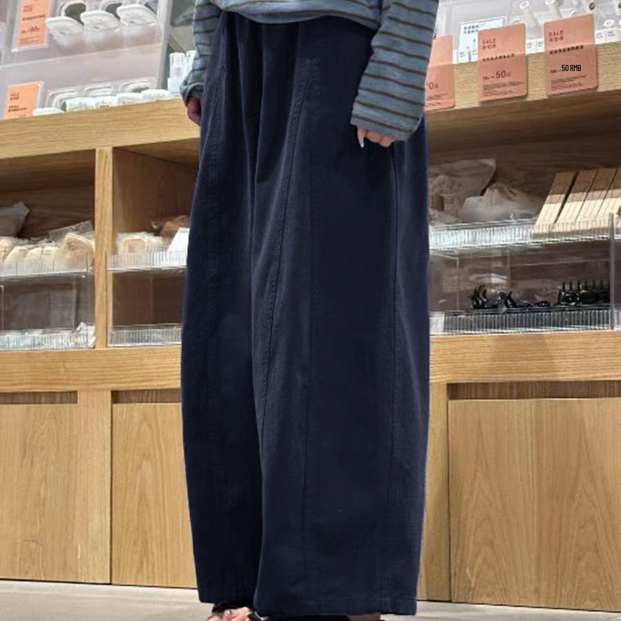 Korean High Waist Wide Leg Pants - Women s Casual Loose Fit for Autumn/Spring 2XL: Waist 141-155 cm темно-синий
Korean High Waist Wide Leg Pants - Women s Casual Loose Fit for Autumn/Spring 2XL: Waist 141-155 cm темно-синий