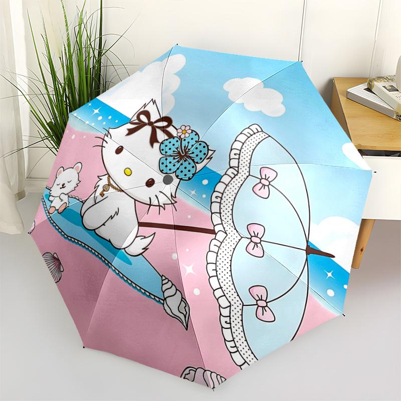 1pc Hello Kitty Automatic Opening/Closing Umbrella - Portable Three-Fold Design with 8-Bone Iron Frame - Outdoor - Ideal Gift for Fans, Travelers, Eve
1pc Hello Kitty Automatic Opening/Closing Umbrella - Portable Three-Fold Design with 8-Bone Iron Frame - Outdoor - Ideal Gift for Fans, Travelers, Eve