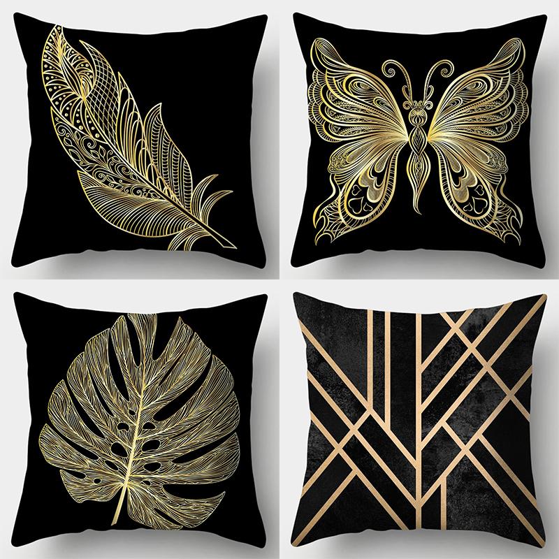 Light luxury luxury fashion black gold pattern pillowcase creative pattern living room sofa bedroom home decoration pillowcase
Light luxury luxury fashion black gold pattern pillowcase creative pattern living room sofa bedroom home decoration pillowcase