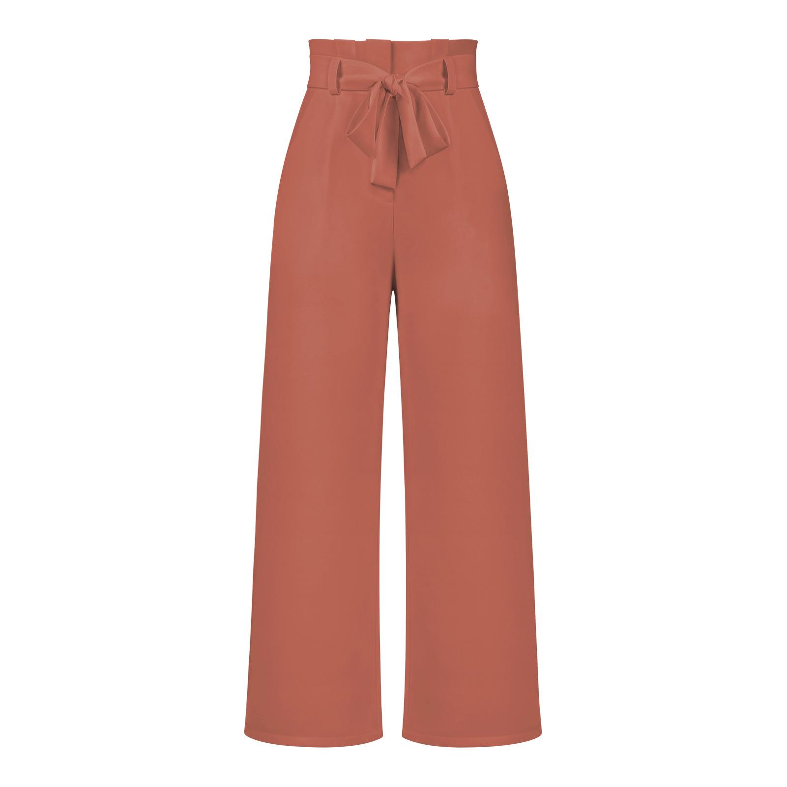 New Women s High Waist Wide Leg Pants, Bow Tie Drawstring Casual Trousers for Office & Daily Wear, Slimming Solid Color Long Pants for Spring Summer S кирпич красный
New Women s High Waist Wide Leg Pants, Bow Tie Drawstring Casual Trousers for Office & Daily Wear, Slimming Solid Color Long Pants for Spring Summer S кирпич красный