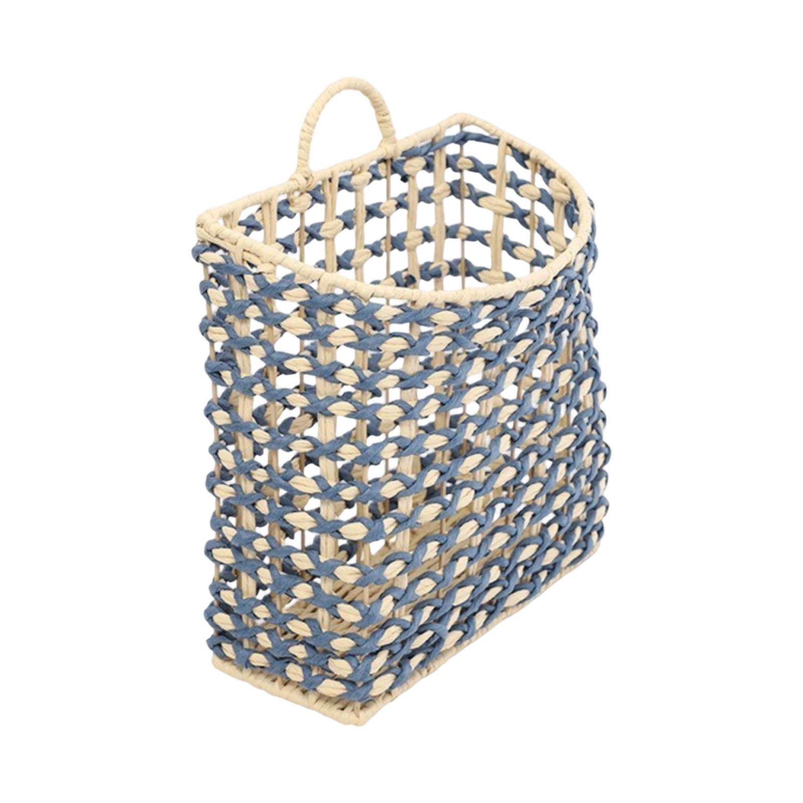 Woven Hanging Storage Basket Wall Mounted Handheld Storage Container for Living Room Entryway Wicker Style Organizer Basket синий
Woven Hanging Storage Basket Wall Mounted Handheld Storage Container for Living Room Entryway Wicker Style Organizer Basket синий