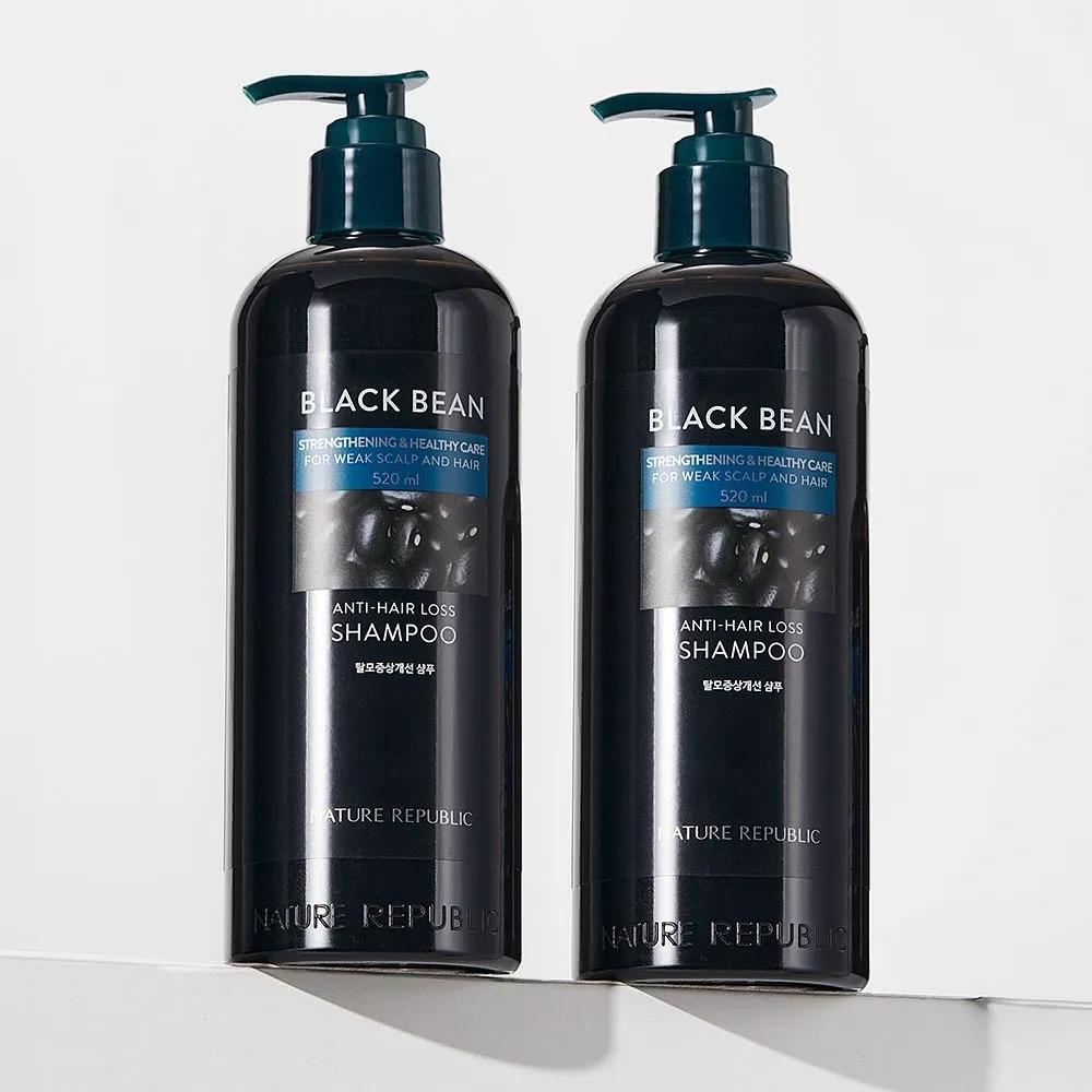 Scalp Cooling Sulfate-Free 1+1 Nature Republic Black Bean Hair Loss Improvement Shampoo (Large Size) 520ml
Scalp Cooling Sulfate-Free 1+1 Nature Republic Black Bean Hair Loss Improvement Shampoo (Large Size) 520ml