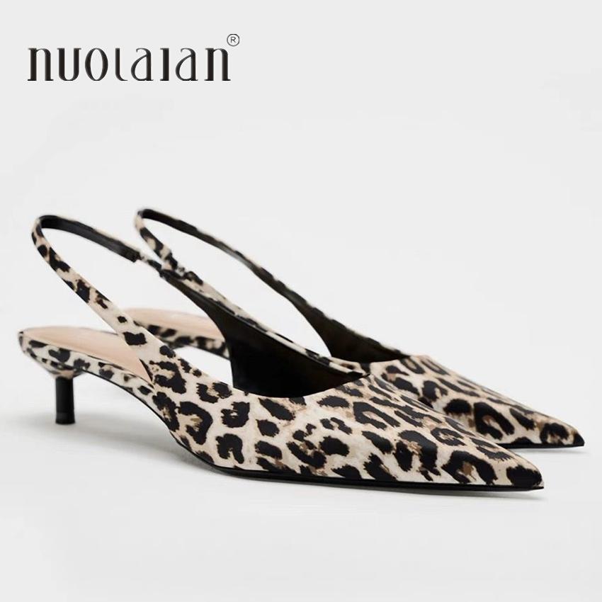 Woman Leopard Print High Heels Women Sandals Summer Fashion Pointed Toe Low-heel Pumps Slingbacks Elegant Female Heeled Shoes 37
Woman Leopard Print High Heels Women Sandals Summer Fashion Pointed Toe Low-heel Pumps Slingbacks Elegant Female Heeled Shoes 37