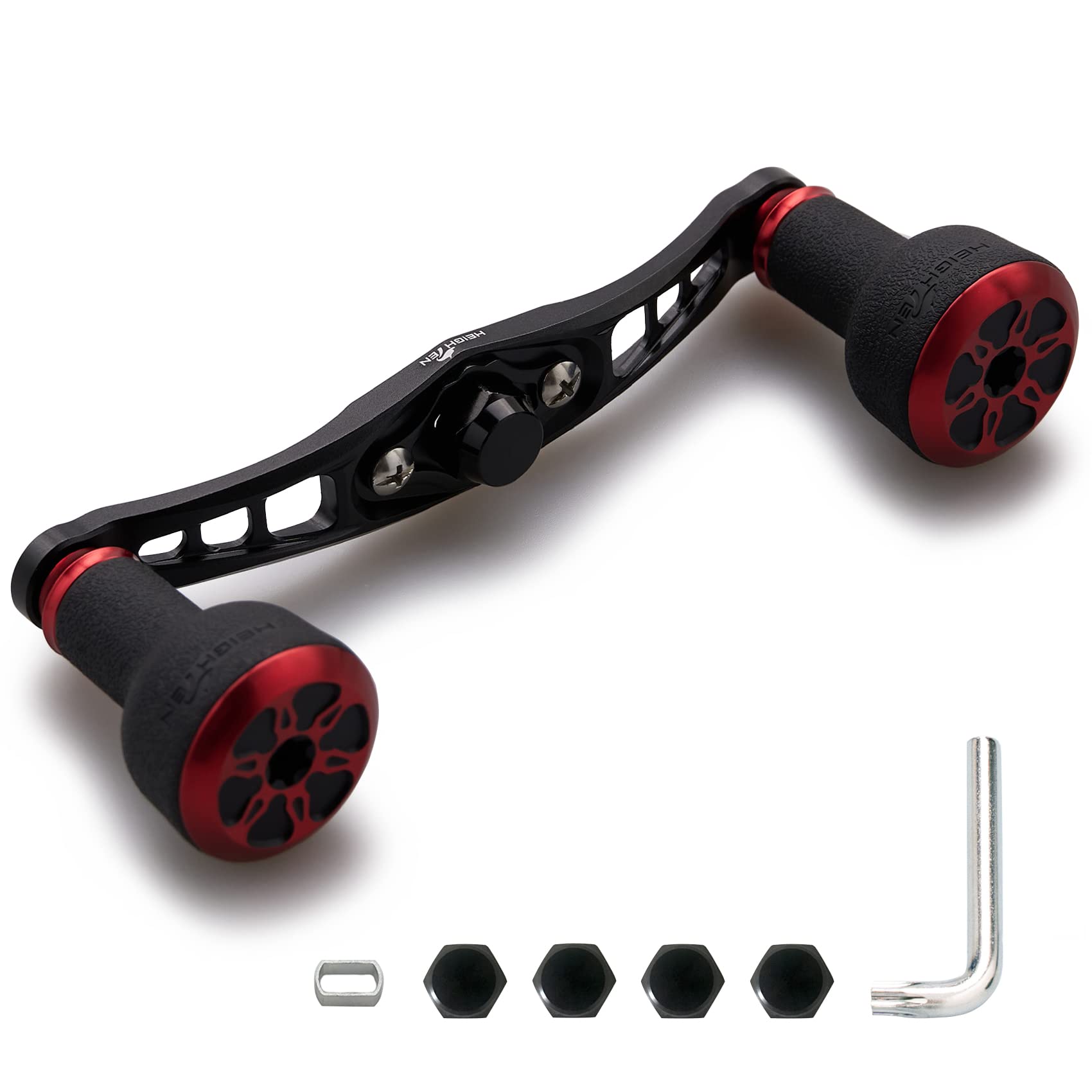 HEIGHTEN 120/92mm Bait Reel Handle 24mm TPE Knob Shimano Daiwa Abu Garcia General Bait Reel TPE Series (92mm-Black & Red) (469)
HEIGHTEN 120/92mm Bait Reel Handle 24mm TPE Knob Shimano Daiwa Abu Garcia General Bait Reel TPE Series (92mm-Black & Red) (469)