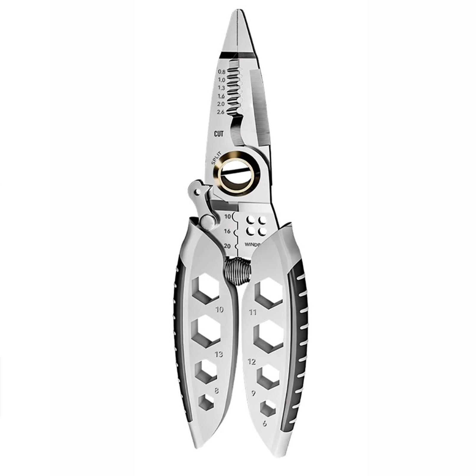Multifunctional Wire Stripping Pliers For Electricians, Wire Breaking 28-in-1 Powerful Wire Stripping Pliers One Size
Multifunctional Wire Stripping Pliers For Electricians, Wire Breaking 28-in-1 Powerful Wire Stripping Pliers One Size