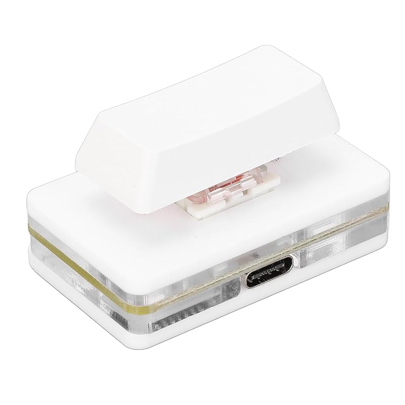 programmable macro PC keyboard user defined USB button single switch OSU keypad game type C wired customized shortcuts combination key (white)
programmable macro PC keyboard user defined USB button single switch OSU keypad game type C wired customized shortcuts combination key (white)