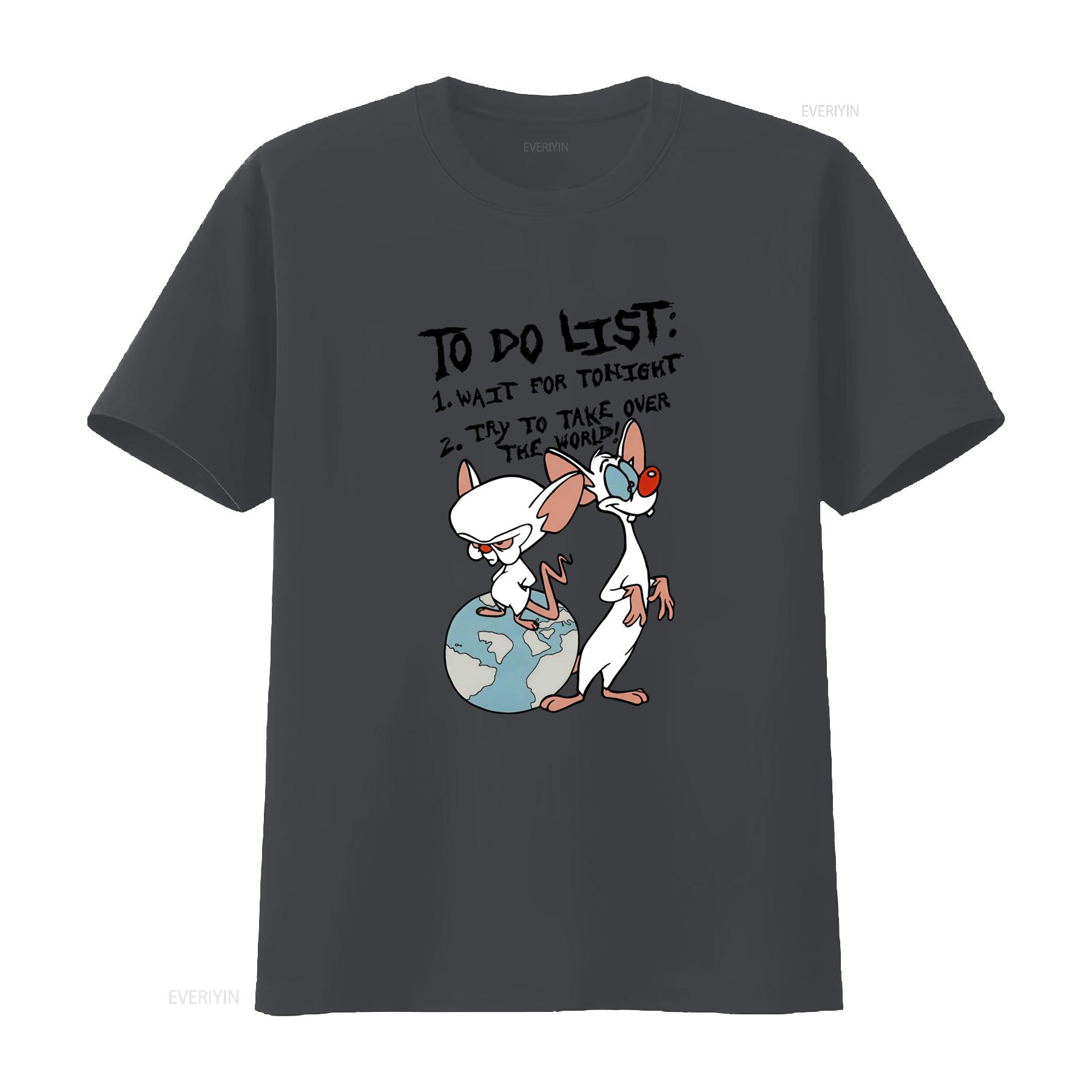 Pinky and the Brain To Do List T Shirt for Men Fun Cartoon Design Comfortable Fit Perfect Fans vintage Washed Stretched L
Pinky and the Brain To Do List T Shirt for Men Fun Cartoon Design Comfortable Fit Perfect Fans vintage Washed Stretched L