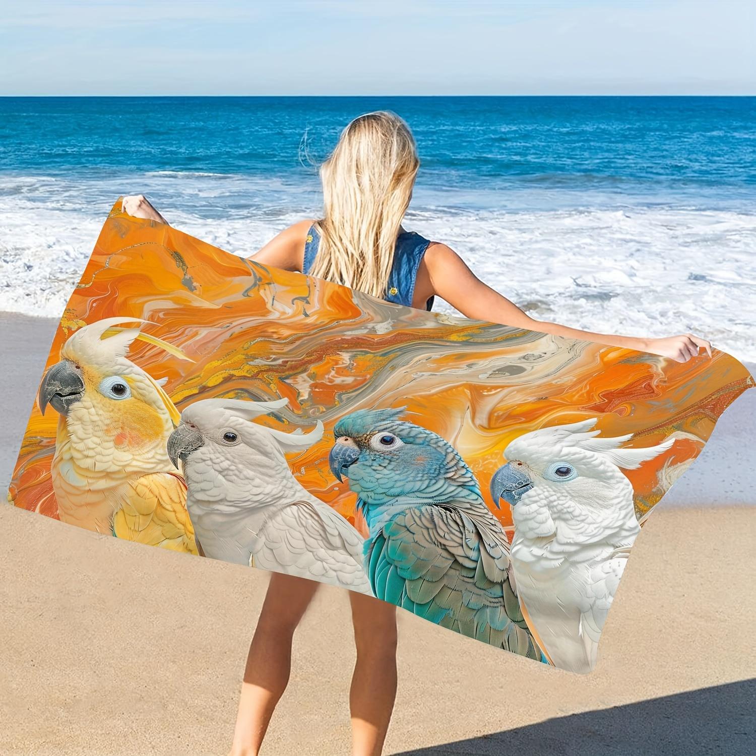 Four-Color Parrot Pattern Animal Microfiber Beach Towel, Quick-Dry Bath Towel for Seaside W30*H60(CM)
Four-Color Parrot Pattern Animal Microfiber Beach Towel, Quick-Dry Bath Towel for Seaside W30*H60(CM)