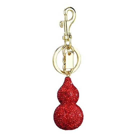 Keychain Pendant Rhinestones Inlaid Gourd Design Key Chain with Anti-Oxidation Lobster Clasp Good Luck Bag Accessory красный
Keychain Pendant Rhinestones Inlaid Gourd Design Key Chain with Anti-Oxidation Lobster Clasp Good Luck Bag Accessory красный