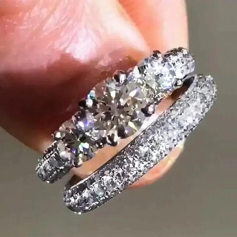 Luxury 2Pcs Bridal Set Rings for Women Full Brilliant Cubic Zirconia Copper Color Wedding Engagement Ring Trendy Zircon 6
Luxury 2Pcs Bridal Set Rings for Women Full Brilliant Cubic Zirconia Copper Color Wedding Engagement Ring Trendy Zircon 6