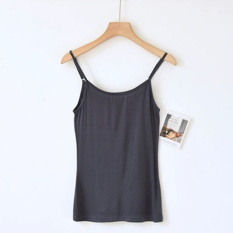 Летний топ-комбинезон для женщин, модальный тонкий базовый домашний жилет, простой однотонный интерьер, можно носить на улице, размер плюс XXL темно-серого
Летний топ-комбинезон для женщин, модальный тонкий базовый домашний жилет, простой однотонный интерьер, можно носить на улице, размер плюс XXL темно-серого