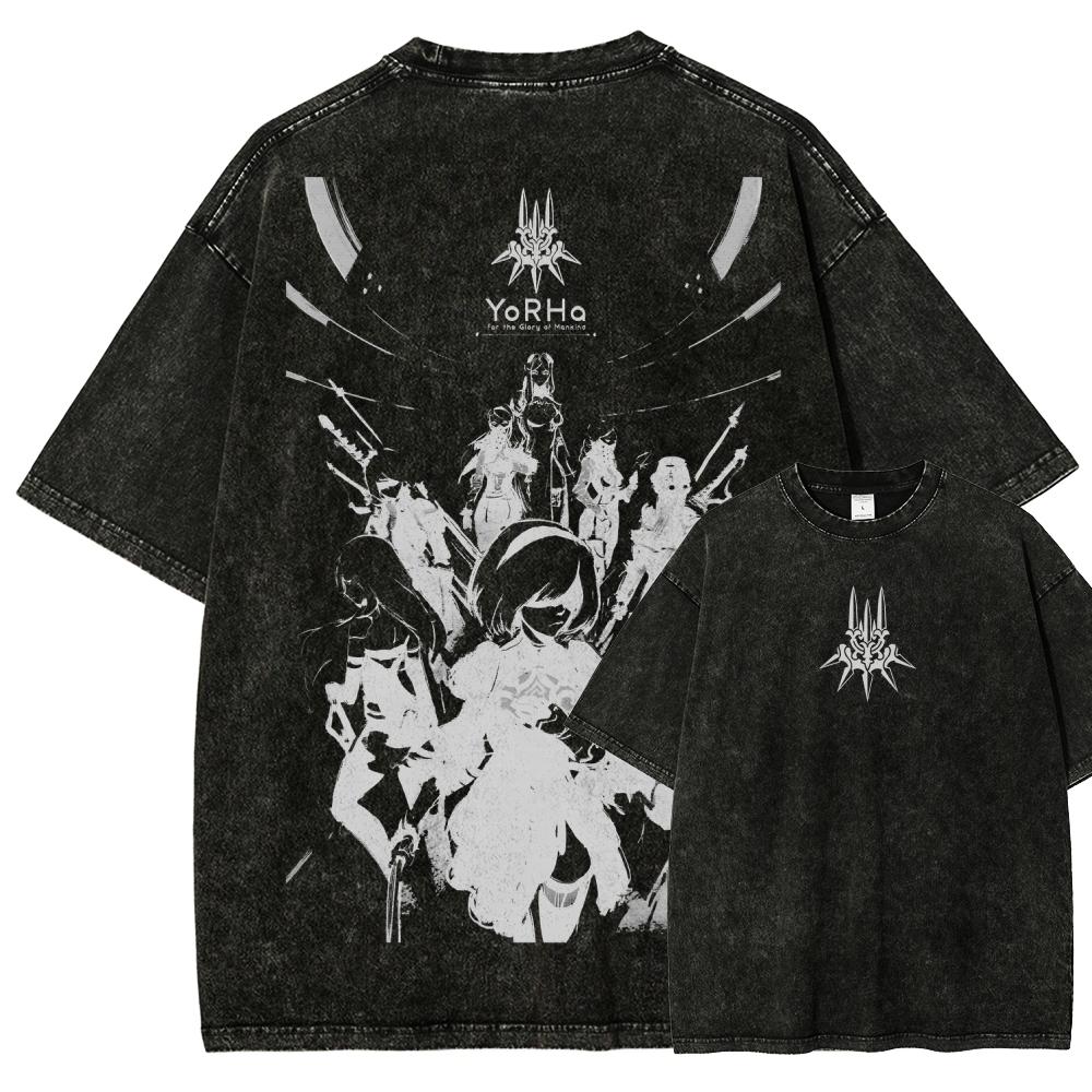 Nier Automata Washed Tshirt personality Clothes Suitable for all seasons Plus Size Unisex Streetwear high quality hot product S
Nier Automata Washed Tshirt personality Clothes Suitable for all seasons Plus Size Unisex Streetwear high quality hot product S