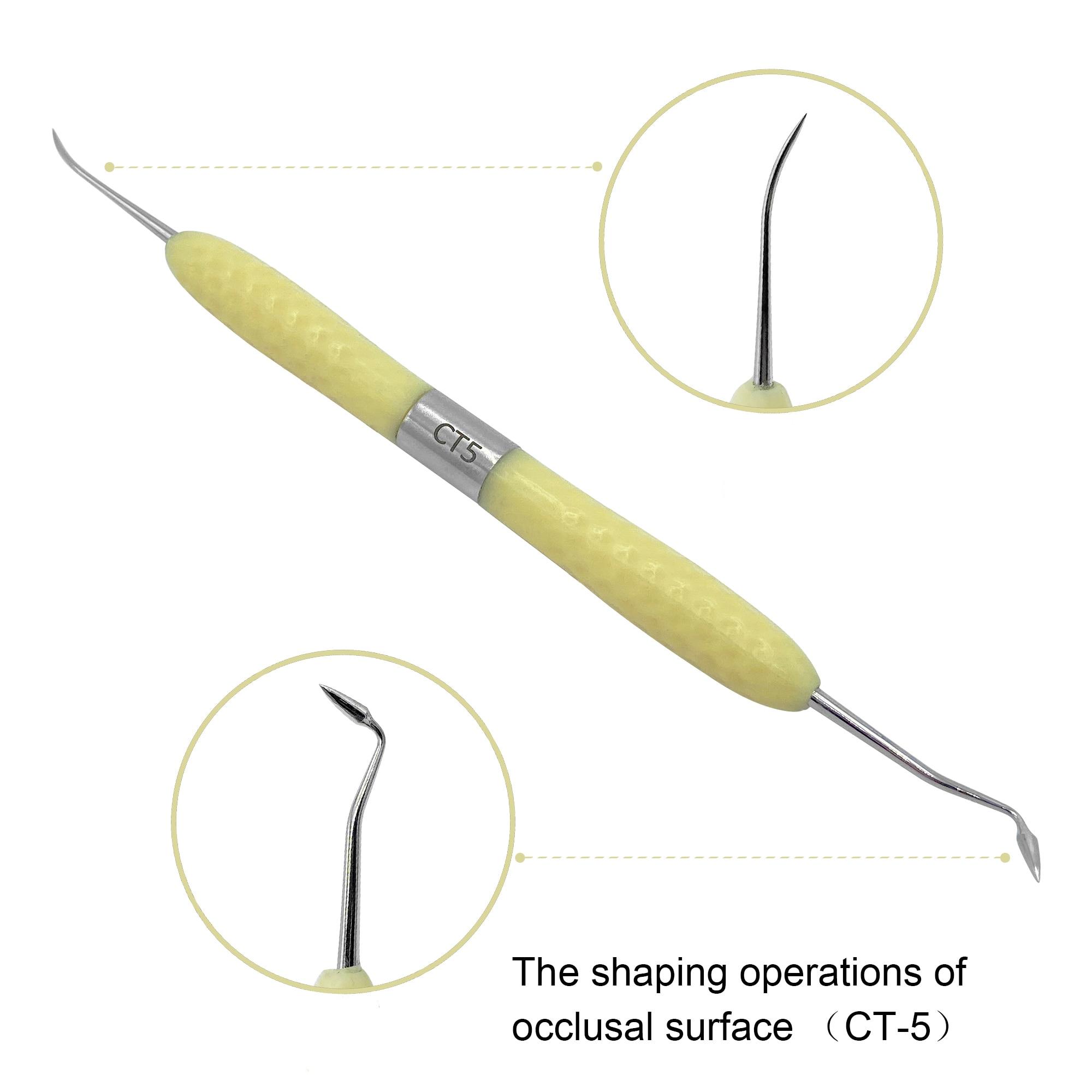 Стоматологический заполненный смолой реставрационный инструмент, наполнитель, нож для эстетической реставрации, силиконовая ручка, стоматологические инструменты 1pcs CT5
Стоматологический заполненный смолой реставрационный инструмент, наполнитель, нож для эстетической реставрации, силиконовая ручка, стоматологические инструменты 1pcs CT5