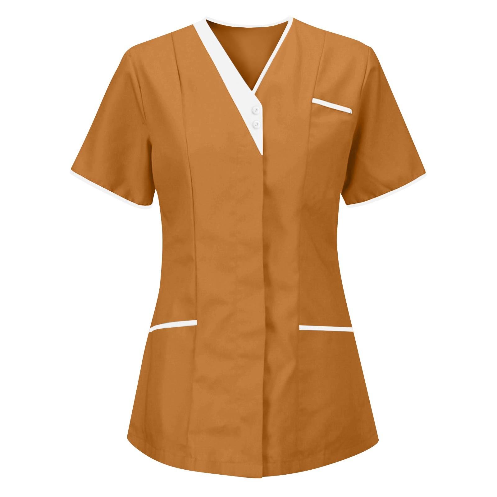 Scrubs Women Classic Fit Short Sleeve V Neck Scrub Tops for Women with Trim and Functional Pockets Womens Scrubs Uniform XXL хаки
Scrubs Women Classic Fit Short Sleeve V Neck Scrub Tops for Women with Trim and Functional Pockets Womens Scrubs Uniform XXL хаки