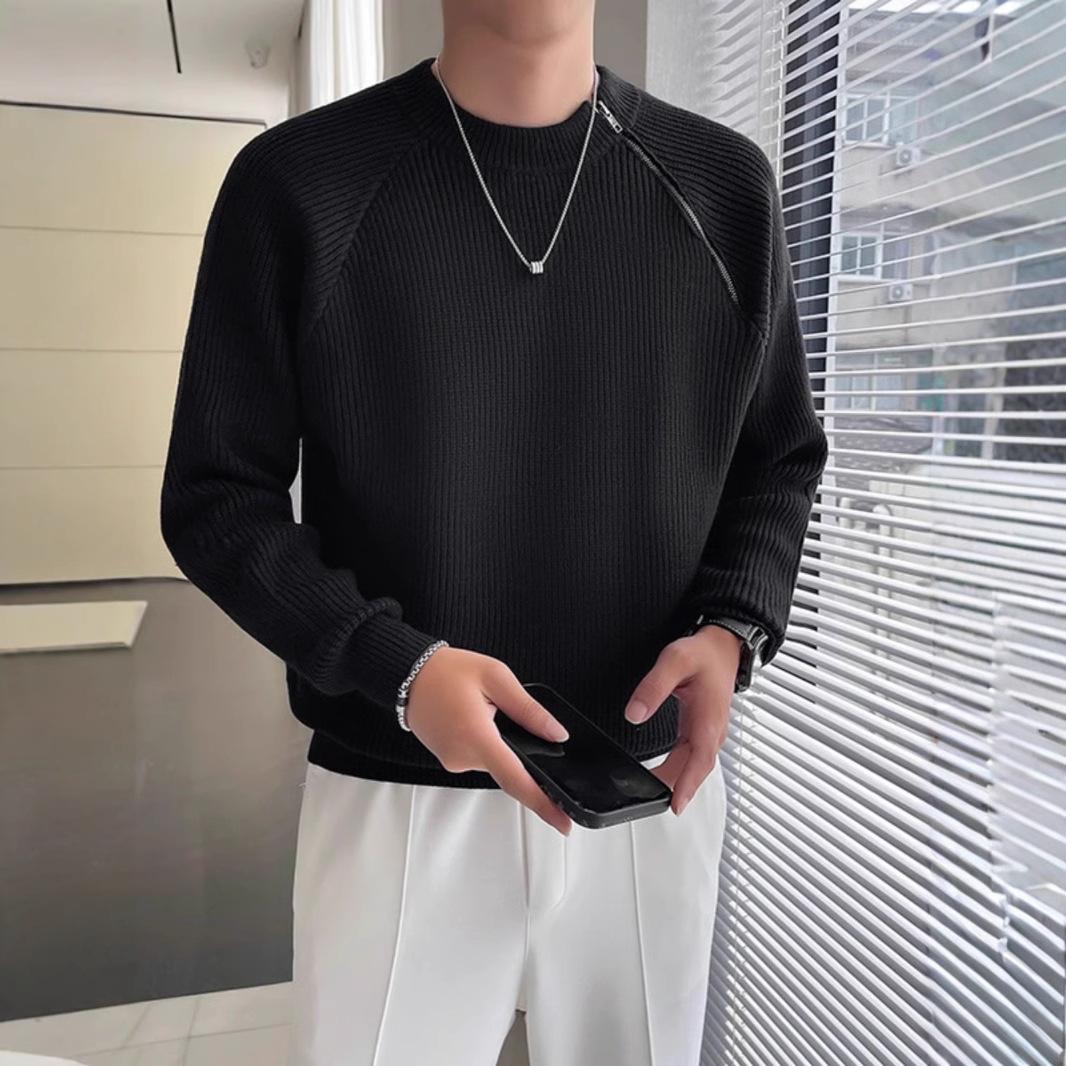 Men s Lazy Style Round Neck Zipper Solid Color High-End Winter Knitted Sweater Pullover M
Men s Lazy Style Round Neck Zipper Solid Color High-End Winter Knitted Sweater Pullover M