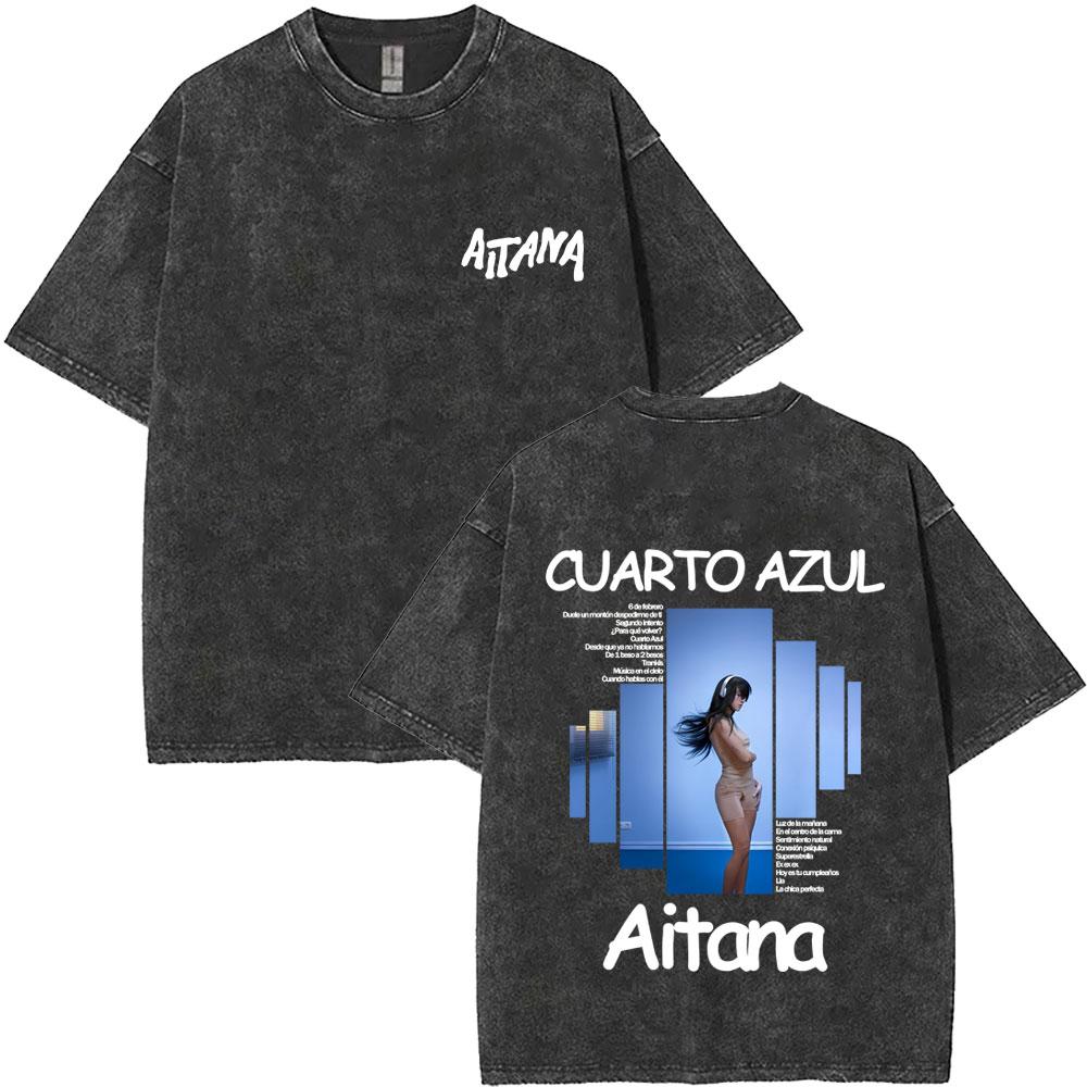 Washed Vintage Aitana T Shirts Fans Gift CUARTO AZUL World Tour Merch Tshirt Men Women Fashion Casual Oversized Tshirts S
Washed Vintage Aitana T Shirts Fans Gift CUARTO AZUL World Tour Merch Tshirt Men Women Fashion Casual Oversized Tshirts S