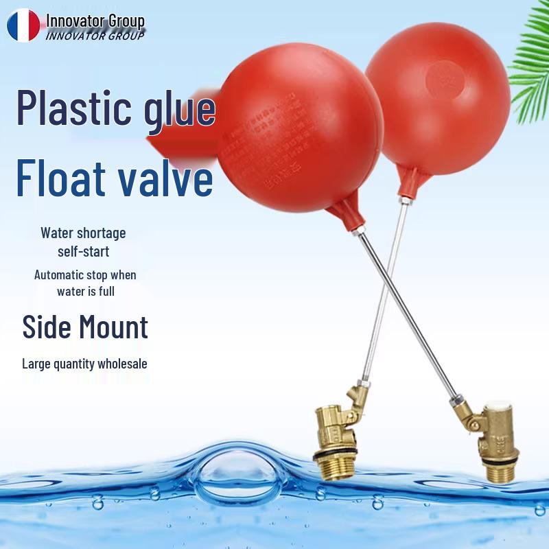 Adjustable Brass Plastic Float Valve for Water Tank Liquid Level Control 1/2 inch Red Rubber Float Valve
Adjustable Brass Plastic Float Valve for Water Tank Liquid Level Control 1/2 inch Red Rubber Float Valve