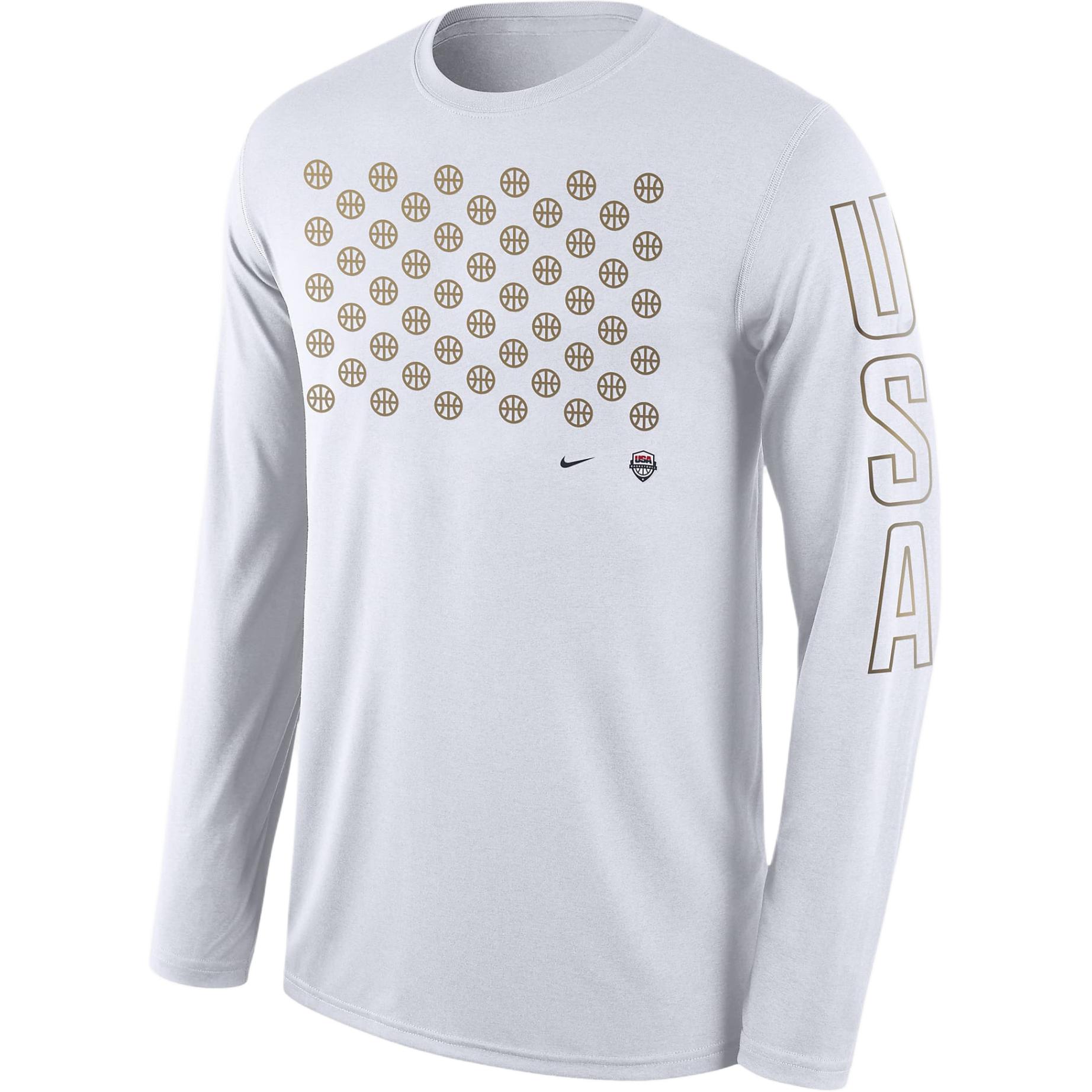Nike Usab Dri-Fit Basketball Comfort Long Sleeve T-Shirt Men Tops White Obsidian FQ3638-100 M
Nike Usab Dri-Fit Basketball Comfort Long Sleeve T-Shirt Men Tops White Obsidian FQ3638-100 M