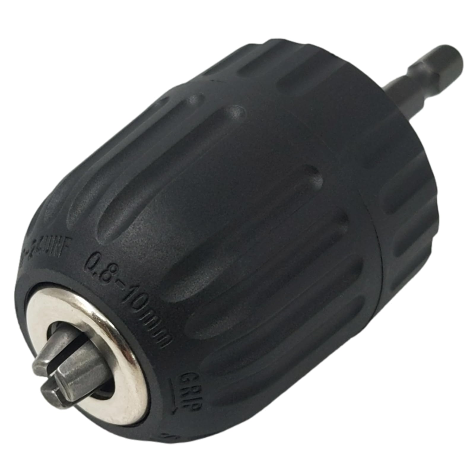 Drill Chuck Keyless 10mm Hexagonal Shaft Adapter Impact Driver Attachment (TUISKU) 6.35mm
Drill Chuck Keyless 10mm Hexagonal Shaft Adapter Impact Driver Attachment (TUISKU) 6.35mm