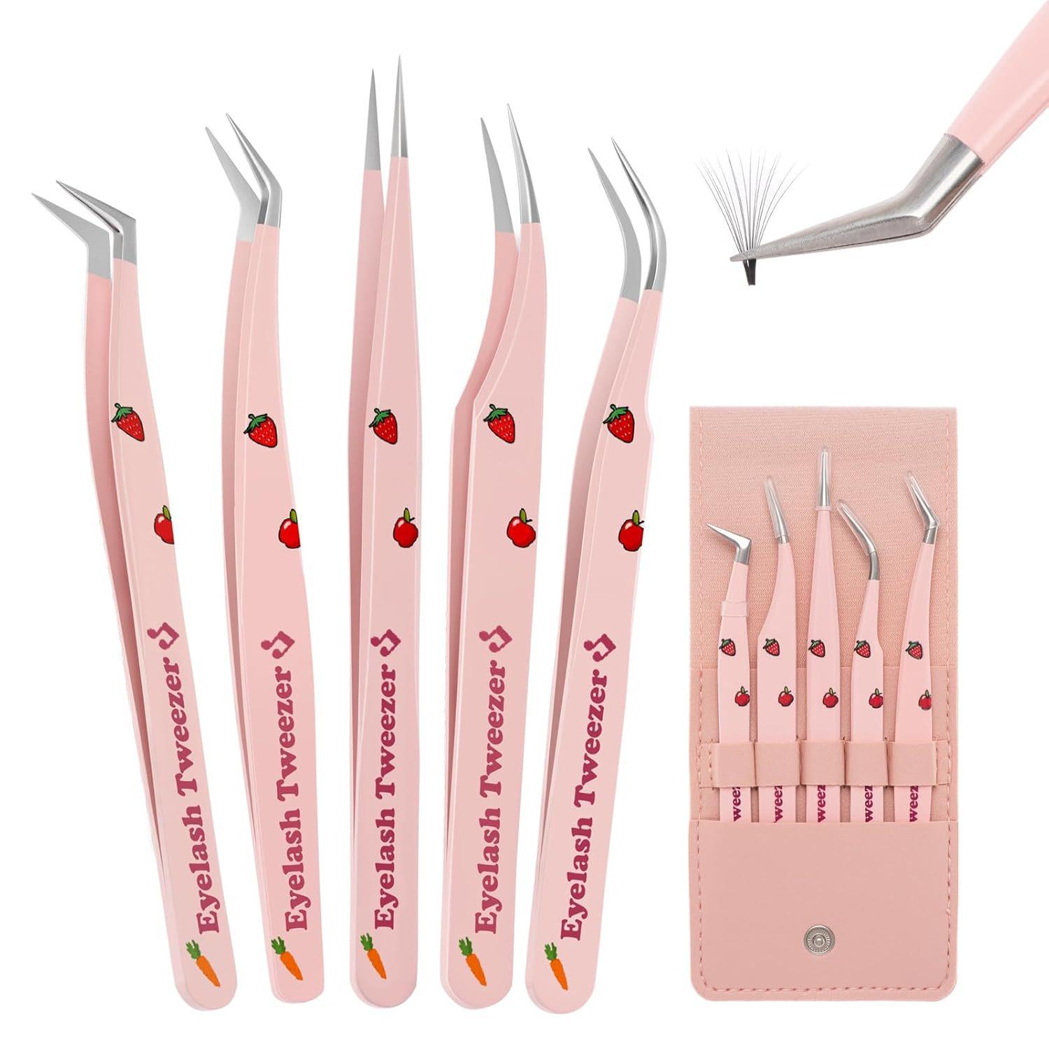 Stainless Steel Eyelash Extension Tweezers Set - Professional Grafting Tool for Beginners
Stainless Steel Eyelash Extension Tweezers Set - Professional Grafting Tool for Beginners