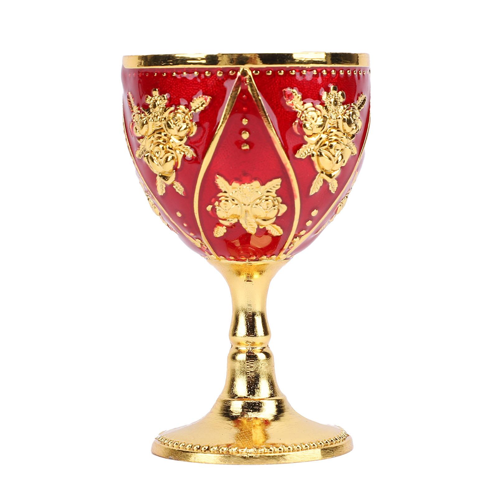 Alloy Wine Cup Goblet 30ml European Style High End Home Use Vintage Metal Rose Pattern Gold Red
Alloy Wine Cup Goblet 30ml European Style High End Home Use Vintage Metal Rose Pattern Gold Red
