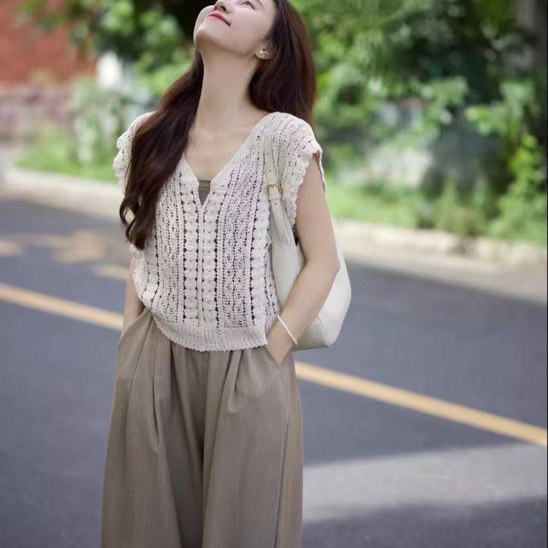 Women s Summer Casual Tea-Colored Petite Fashion Set - Hong Kong Style High-End Korean Drama-Inspired Three-Piece XL (Recommended for 125-135 lbs)
Women s Summer Casual Tea-Colored Petite Fashion Set - Hong Kong Style High-End Korean Drama-Inspired Three-Piece XL (Recommended for 125-135 lbs)