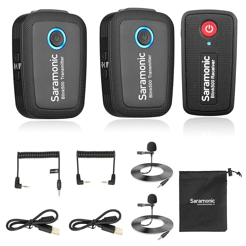 New 2.4 for camera smartphones GHz Wireless Microphone System, Salamonic Blink500 Ultra Compact Dual Channel Microphone, DSLR, Mirrorless and
New 2.4 for camera smartphones GHz Wireless Microphone System, Salamonic Blink500 Ultra Compact Dual Channel Microphone, DSLR, Mirrorless and