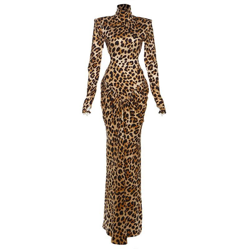 European American Style Women s Clothing Fashionable Sexy Backless High-collar Long-sleeved Temperament Printed Dress L леопардовий
European American Style Women s Clothing Fashionable Sexy Backless High-collar Long-sleeved Temperament Printed Dress L леопардовий