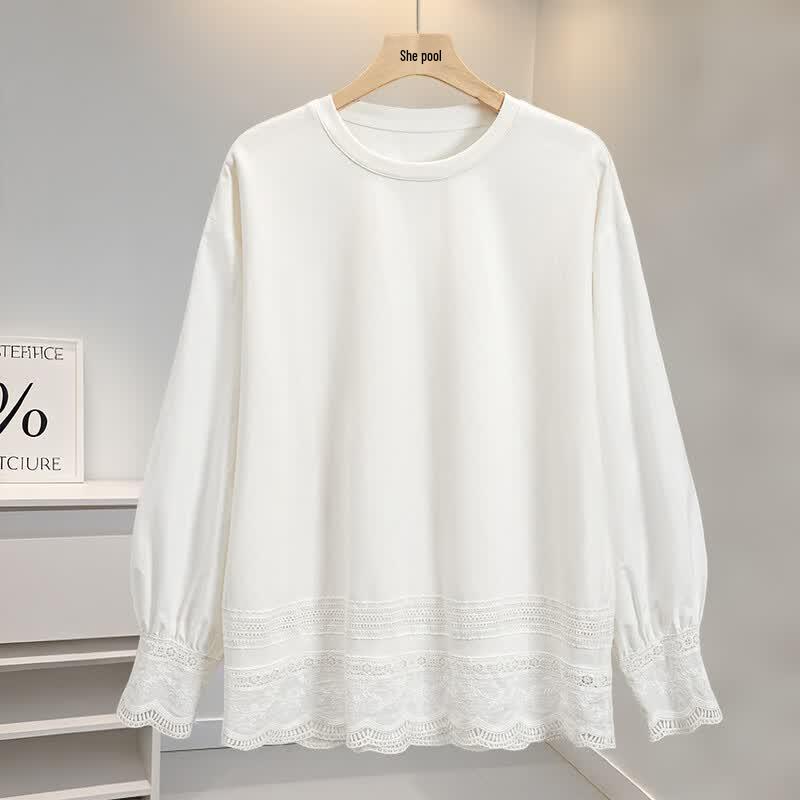 Women s Lace Patchwork Round Neck Long Sleeve T-shirt S
Women s Lace Patchwork Round Neck Long Sleeve T-shirt S