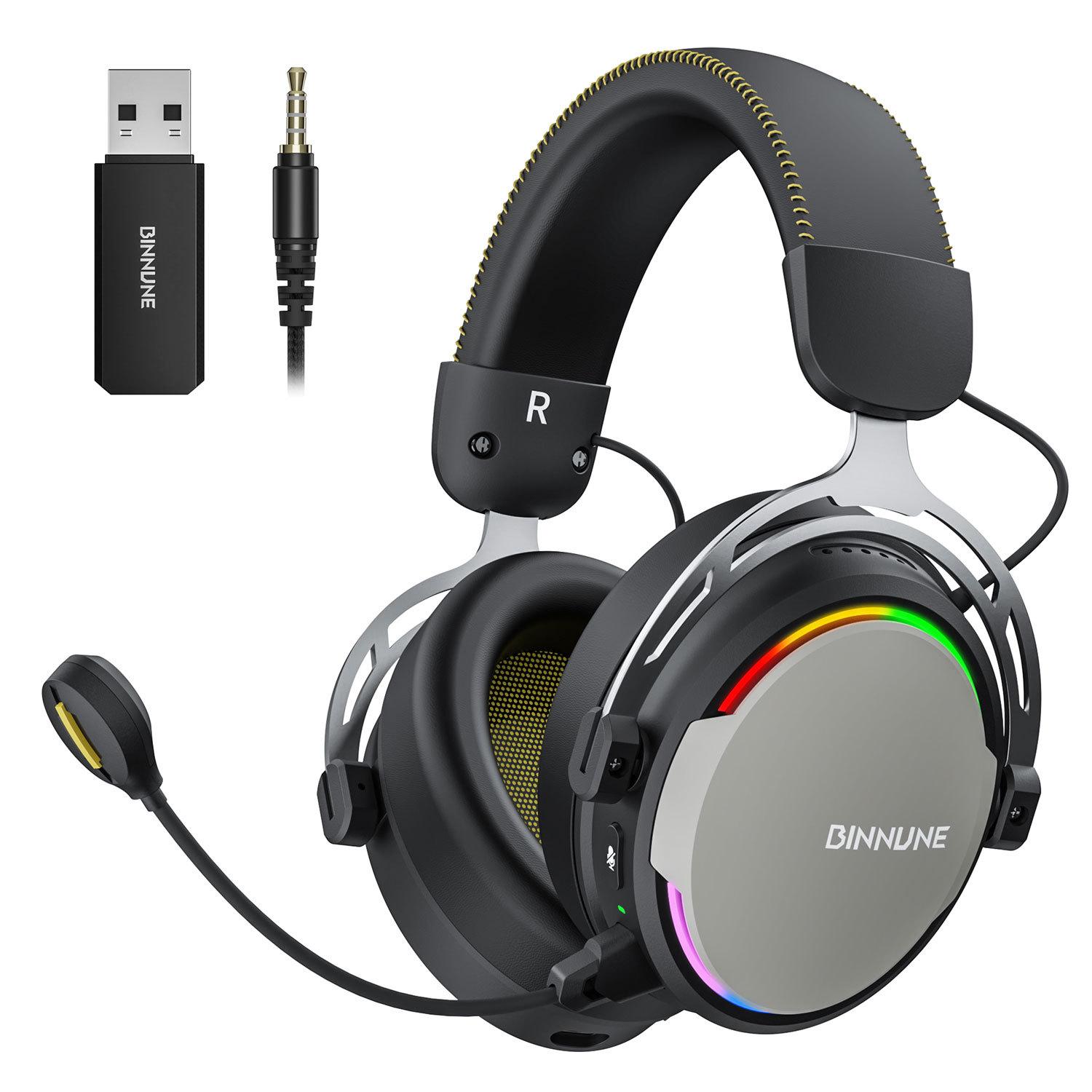 BINNUNE BW03 Беспроводная игровая гарнитура Гарнитура Light Glare Гарнитура Стерео 2,4G Bluetooth Двойной режим
BINNUNE BW03 Беспроводная игровая гарнитура Гарнитура Light Glare Гарнитура Стерео 2,4G Bluetooth Двойной режим