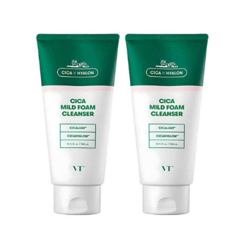 VT Cica Mild Foam Cleanser – 300ml × 2
VT Cica Mild Foam Cleanser – 300ml × 2