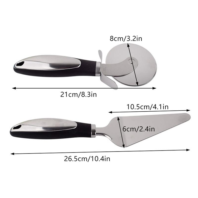 2PCS Pizza Wheel Cutter And Pie Server - Non-Slip Handle, Sharp Stainless Steel Pizza Slicer Outdoor Tableware серебряный
2PCS Pizza Wheel Cutter And Pie Server - Non-Slip Handle, Sharp Stainless Steel Pizza Slicer Outdoor Tableware серебряный