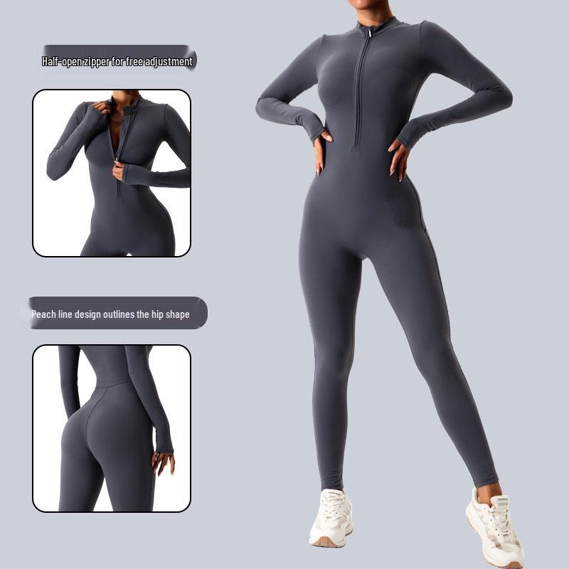 European-American Autumn/Winter Zipper Long Sleeve Yoga Jumpsuit for Women - Sports, Fitness, and Dance Extra Large чорний
European-American Autumn/Winter Zipper Long Sleeve Yoga Jumpsuit for Women - Sports, Fitness, and Dance Extra Large чорний