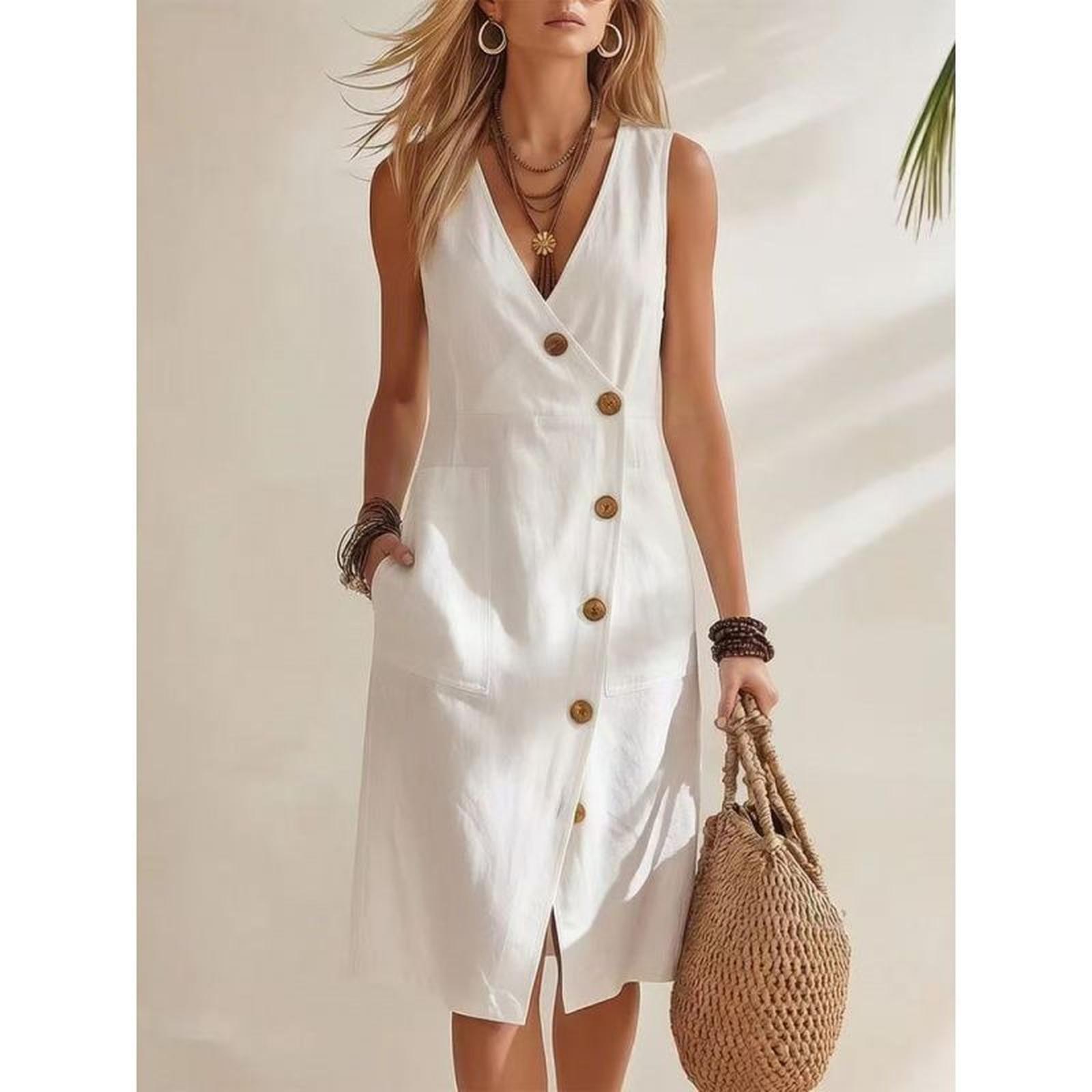 Women s Summer Casual Festive Dresses For Women Wedding Guest Bridesmaid Dresses Party Dress S білий
Women s Summer Casual Festive Dresses For Women Wedding Guest Bridesmaid Dresses Party Dress S білий