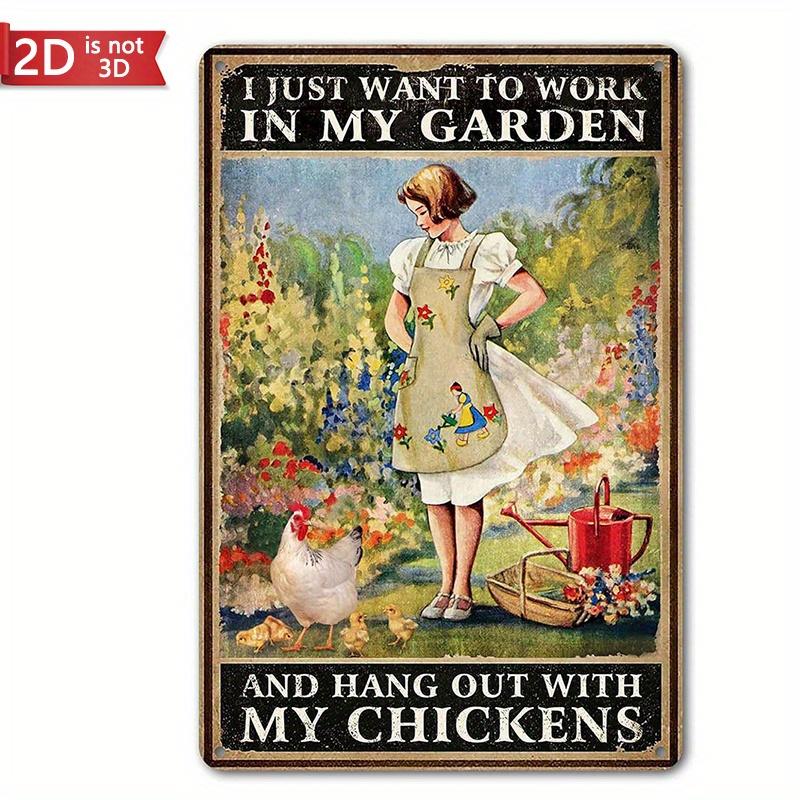 Rustic Garden Sign - I Just Want to Work in My Garden, Hang Out with My Chickens -8x12 Inch Coop Decor for Poultry Enthusiasts чистый
Rustic Garden Sign - I Just Want to Work in My Garden, Hang Out with My Chickens -8x12 Inch Coop Decor for Poultry Enthusiasts чистый