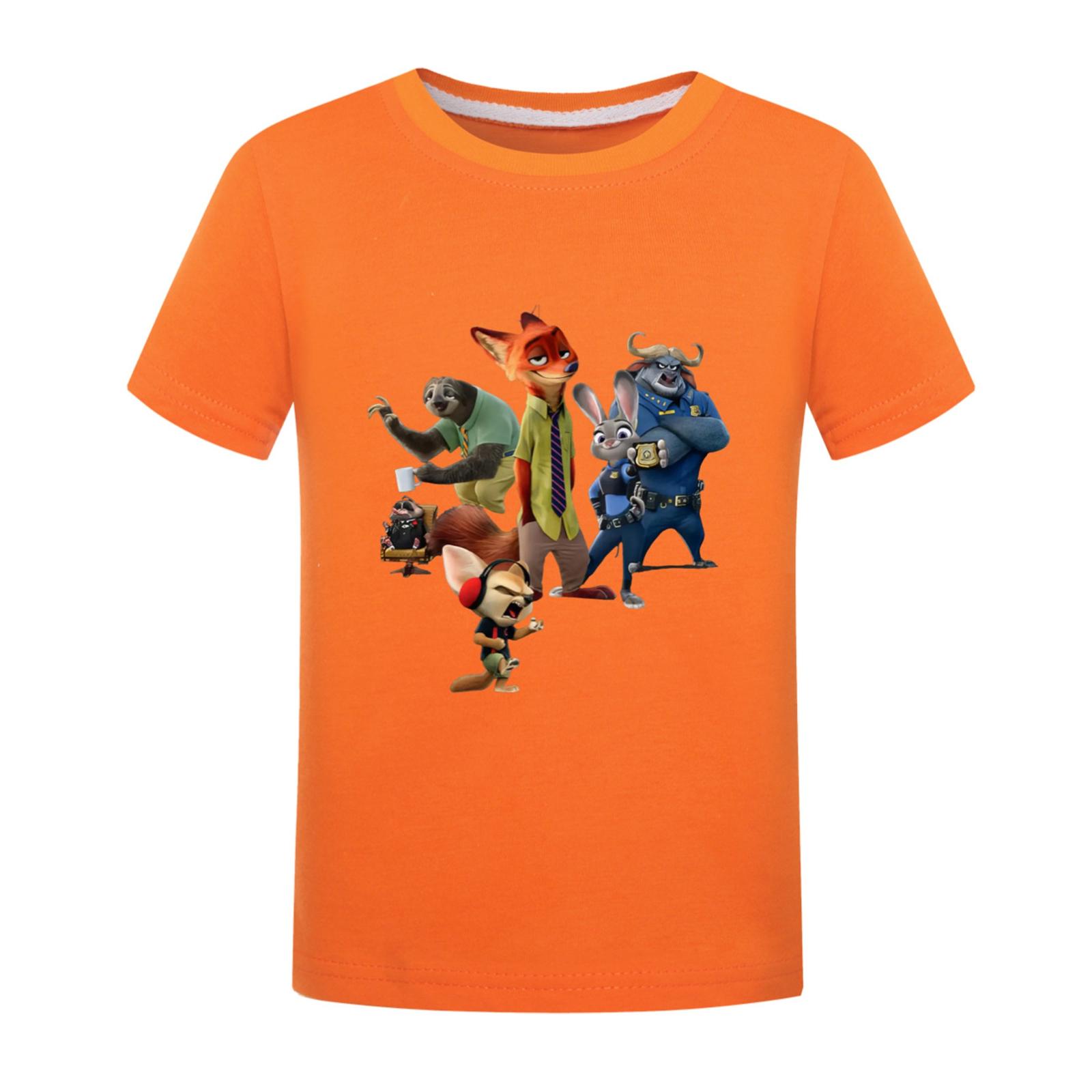 Fashionable Round Neck Short Sleeve Work Clothes Printed Tops For KID Summer Tops 140 оранжевый
Fashionable Round Neck Short Sleeve Work Clothes Printed Tops For KID Summer Tops 140 оранжевый