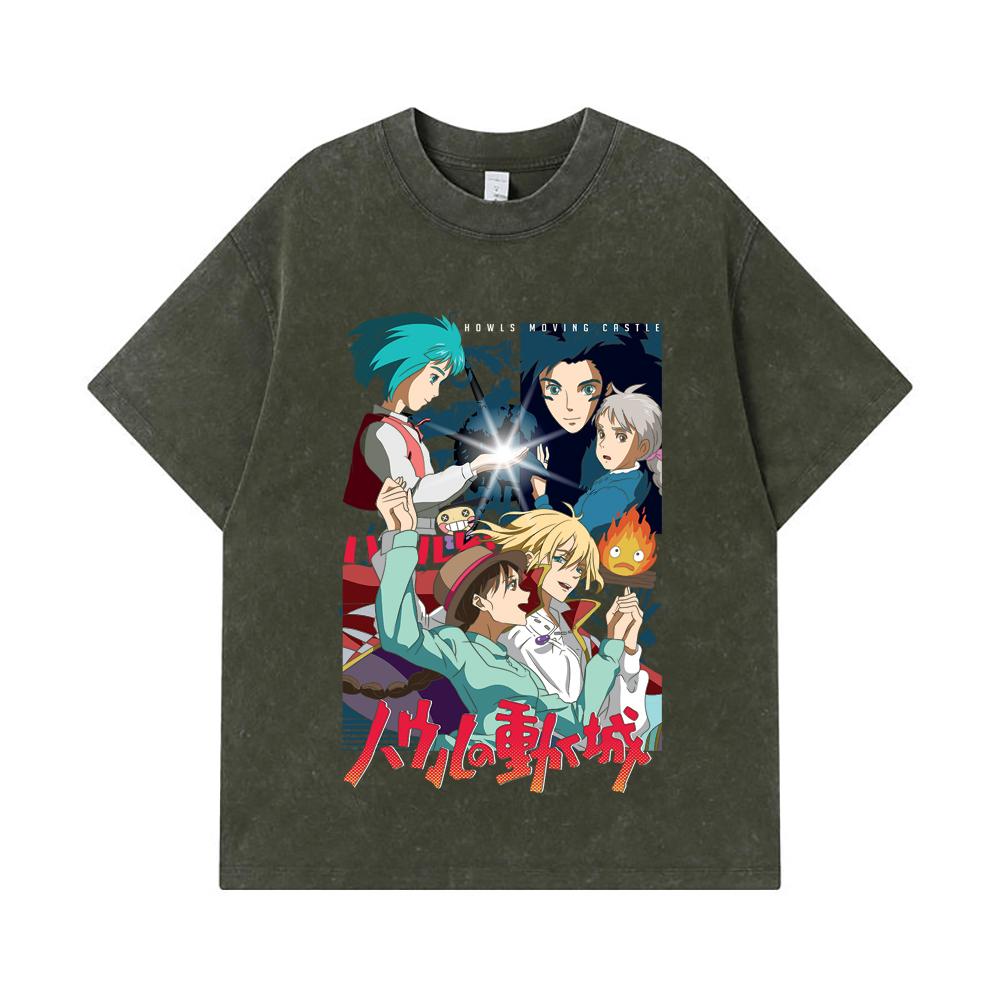 275 GSM Washed T-shirts 100% Cotton Ghibli V2 Howls Moving Castle Print Unisex Heavy Cotton T Shirt S армия зеленый
275 GSM Washed T-shirts 100% Cotton Ghibli V2 Howls Moving Castle Print Unisex Heavy Cotton T Shirt S армия зеленый