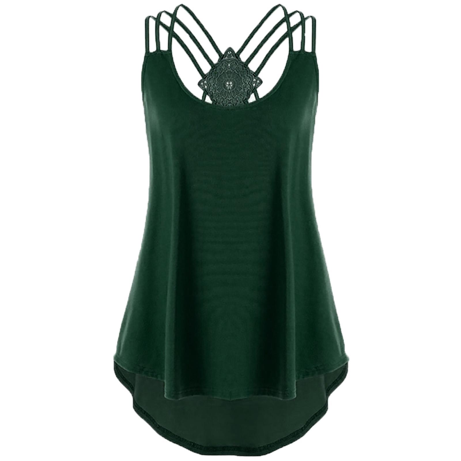 Ladies Bandages Sleeveless Vest Top High Low Tank Top Notes Strappy Tank Tops XXXL зелений
Ladies Bandages Sleeveless Vest Top High Low Tank Top Notes Strappy Tank Tops XXXL зелений