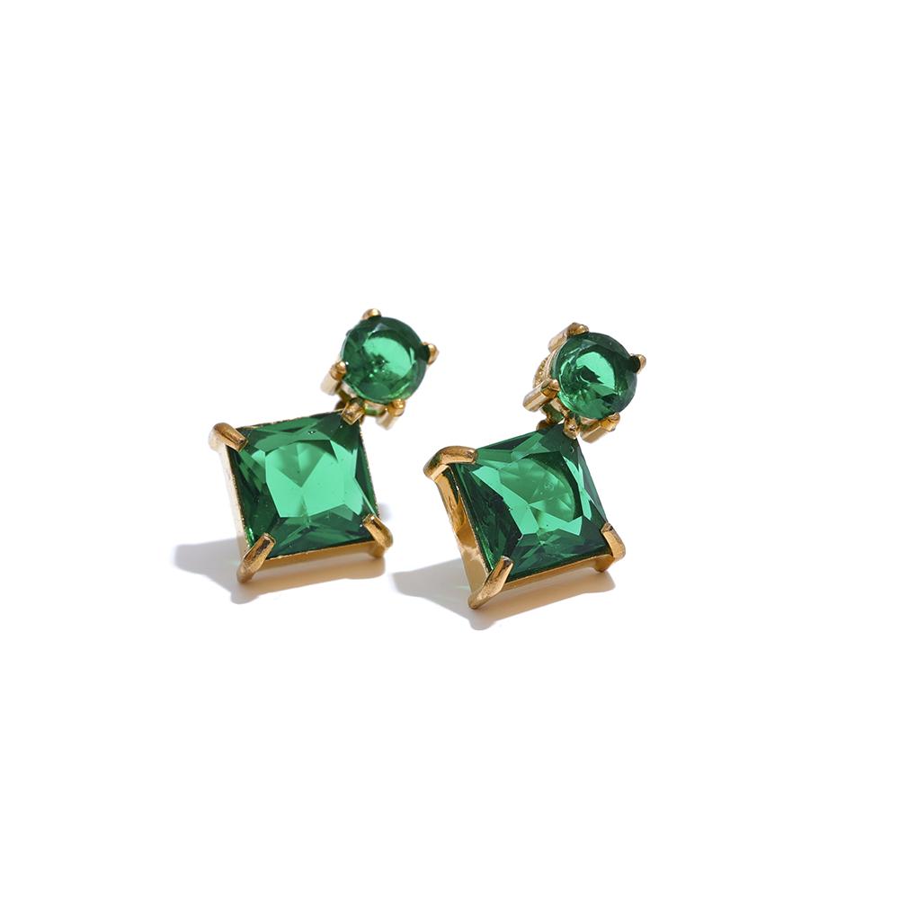 Yhpup Multicolor Shiny Cubic Zirconia Stainless Steel Square Chic Stud Earrings Delicate Fashion Women Daily Waterproof Jewelry
Yhpup Multicolor Shiny Cubic Zirconia Stainless Steel Square Chic Stud Earrings Delicate Fashion Women Daily Waterproof Jewelry