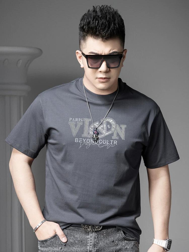 European Goods 2025 Summer New Men s Casual Short sleeve T-shirt Fashion Brand Letter Print round Neck Half Sleeve Loose Top 3XL серый
European Goods 2025 Summer New Men s Casual Short sleeve T-shirt Fashion Brand Letter Print round Neck Half Sleeve Loose Top 3XL серый