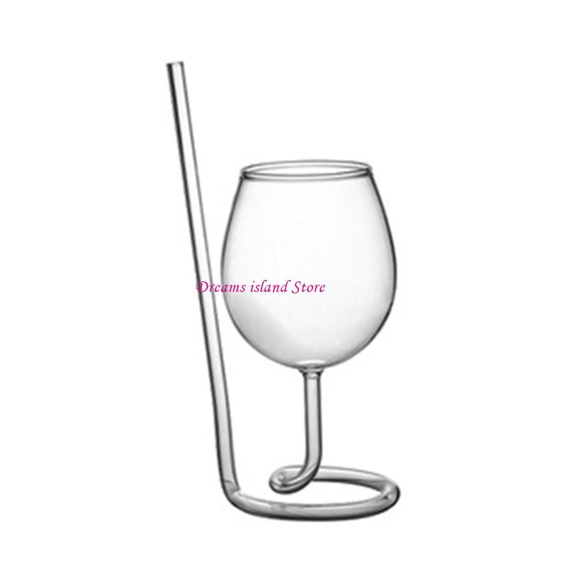 for Creative Red Wine Glass Cocktail Clear Juice Cup Goblet with Drinking Tube Straw for Wedding Party Home Bar HX6C
for Creative Red Wine Glass Cocktail Clear Juice Cup Goblet with Drinking Tube Straw for Wedding Party Home Bar HX6C