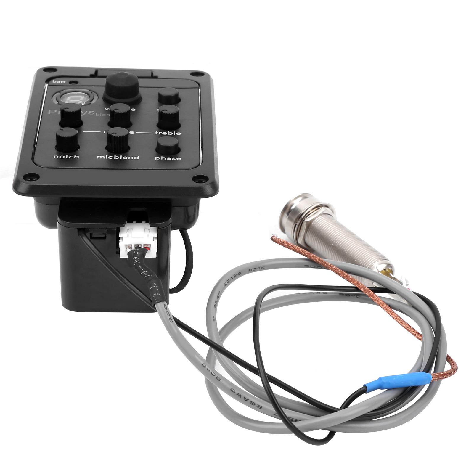 Звукосниматель с микрофонным микшером, двухрежимный предусилитель, эквалайзер, пьезоэлектрические гитарные аксессуары
Звукосниматель с микрофонным микшером, двухрежимный предусилитель, эквалайзер, пьезоэлектрические гитарные аксессуары