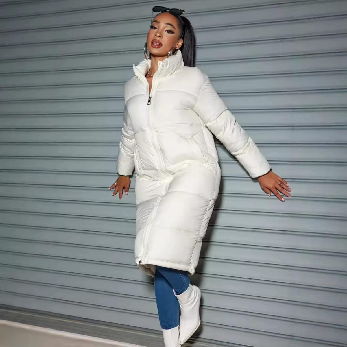 Winter Long Cotton Jacket Women s Fashionable Zipper Solid Color Warm Outerwear Comfortable Casual Street Style 3XL білий
Winter Long Cotton Jacket Women s Fashionable Zipper Solid Color Warm Outerwear Comfortable Casual Street Style 3XL білий