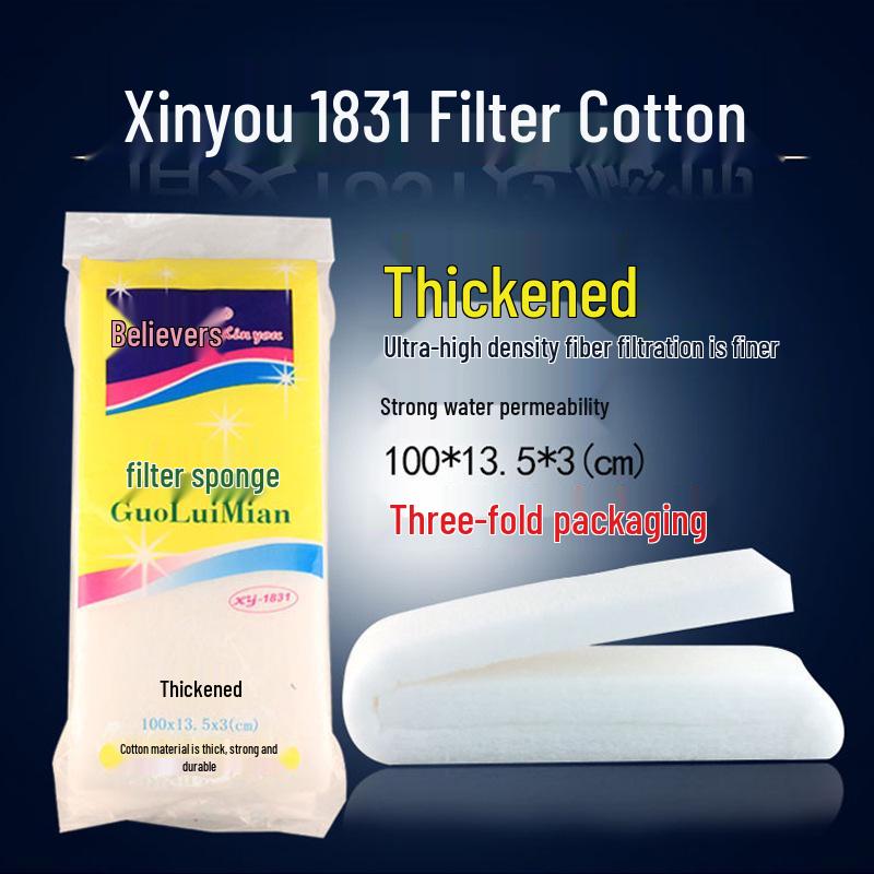 Xinyou XY-1831 Biochemical Aquarium Filter Media - 1m Cotton for Bacterial Culturing 100*13.5*3 cm
Xinyou XY-1831 Biochemical Aquarium Filter Media - 1m Cotton for Bacterial Culturing 100*13.5*3 cm