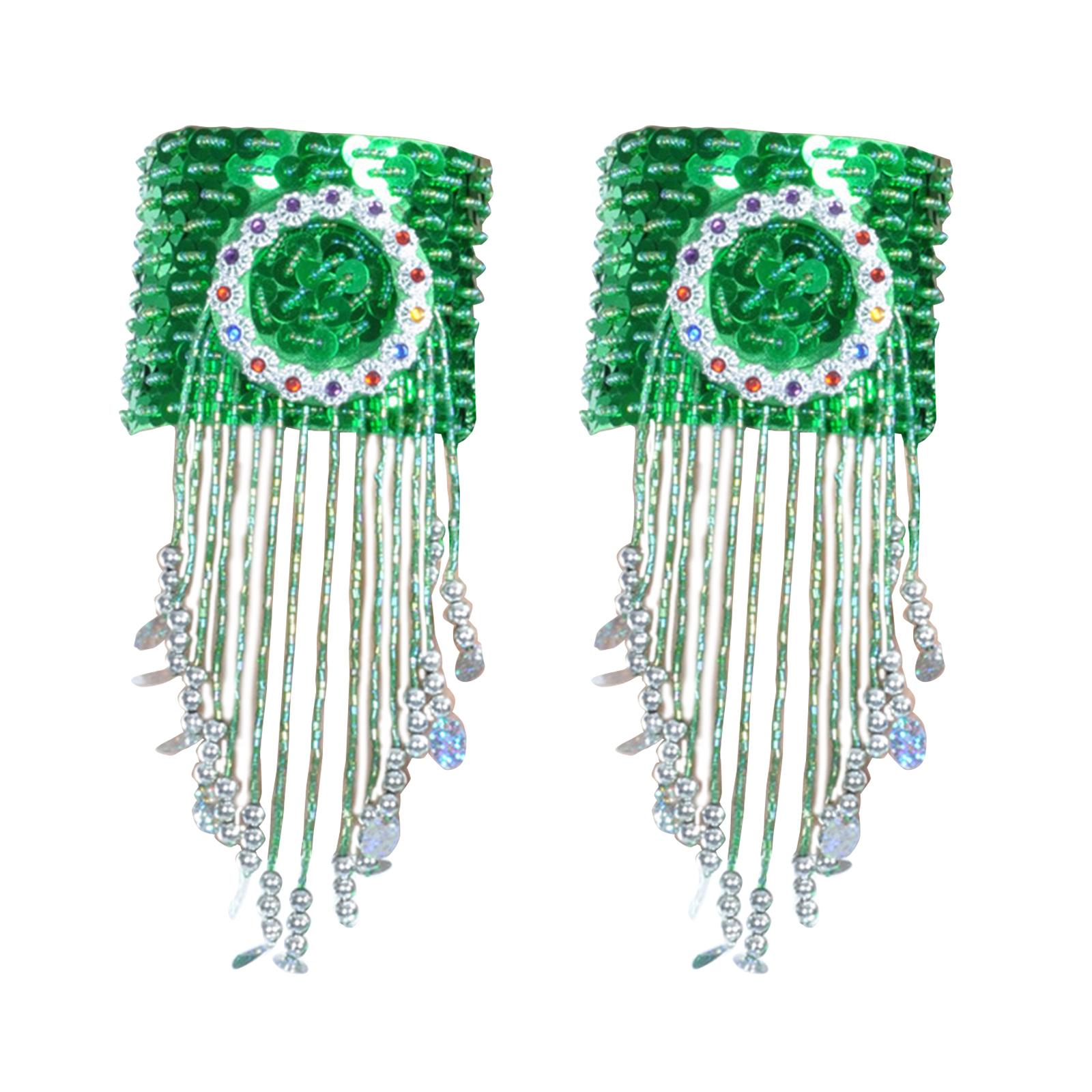 Блестящие бахромчатые браслеты для танца живота с золотыми пайетками, бисерный браслет на руку, мерцающие кисточки, браслет для танца живота 9
Блестящие бахромчатые браслеты для танца живота с золотыми пайетками, бисерный браслет на руку, мерцающие кисточки, браслет для танца живота 9