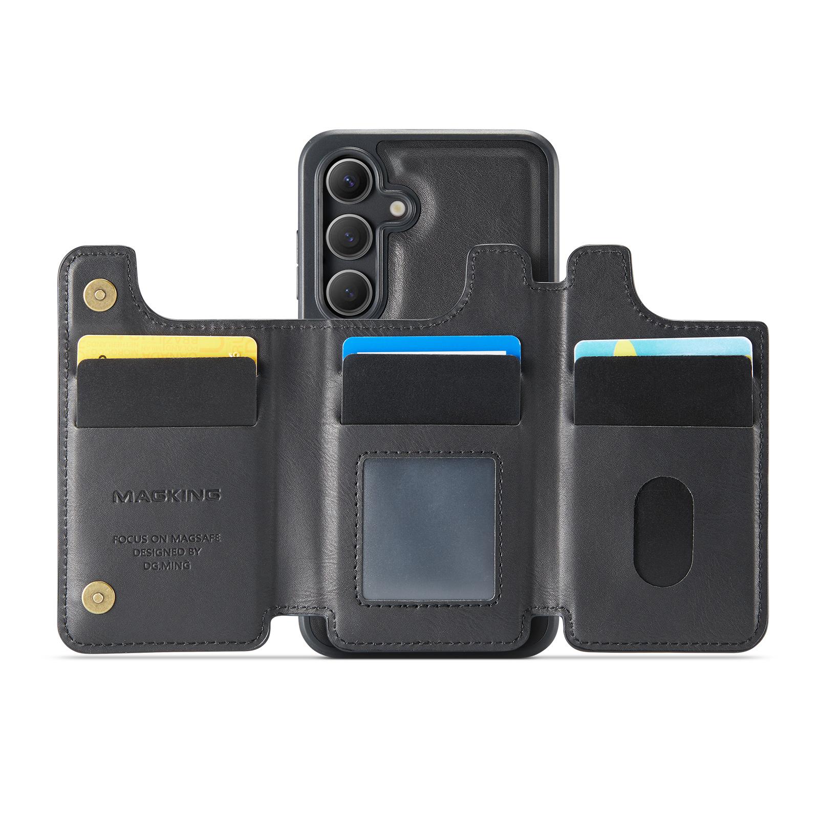 MAGKING K3 Series For Samsung Galaxy S25 Case Compatible with MagSafe Wallet PC+TPU+PU Phone Cover Black
MAGKING K3 Series For Samsung Galaxy S25 Case Compatible with MagSafe Wallet PC+TPU+PU Phone Cover Black